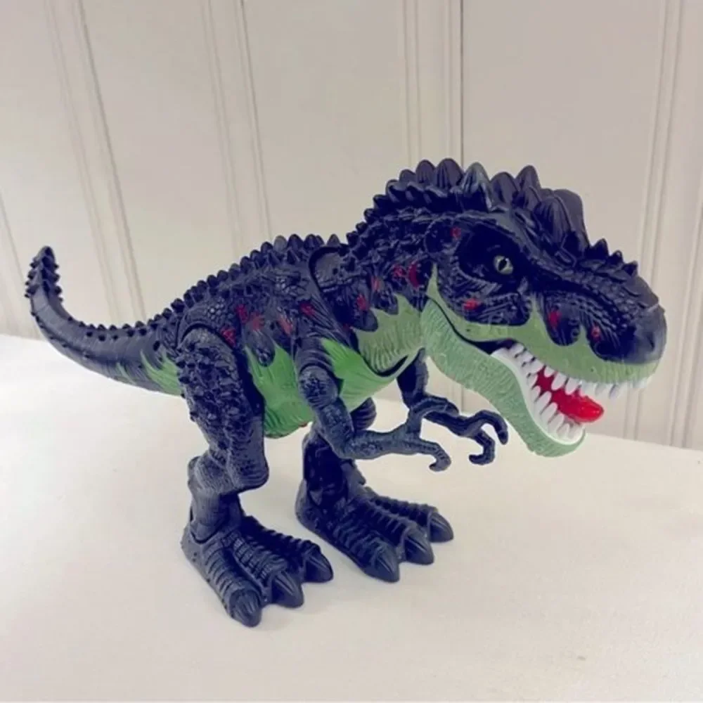Dinosaur Toy Trex Walking with Lights & Sound Realistic Green Color WORKS‎